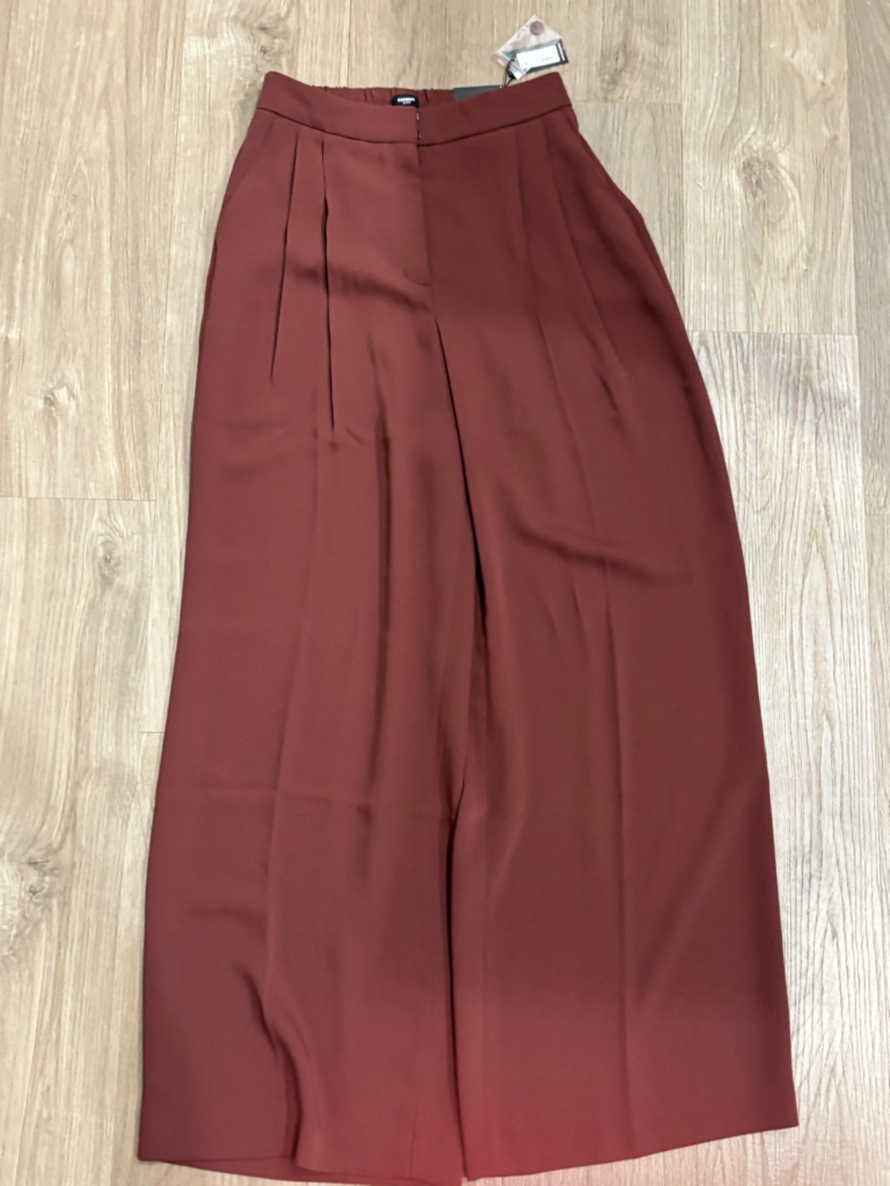 Express Wide Leg Trousers in Rust